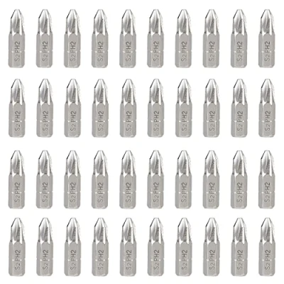 Imagen de Profiwoab 40 piezas T20/PH2/PZ2 Juego de puntas Surtido Torx 25 mm largo (PH2)