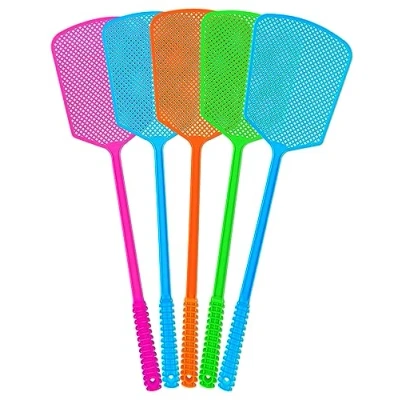 Imagen de Matamoscas,5 Piezas Mata Moscas de Plástico con Mango Largo, Control Manual Plagas,Colorido y Vívido,Matamoscas Paleta Resistente