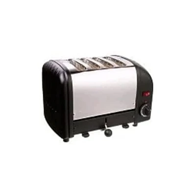 Imagen de Dualit Tostadora de 4 rebanadas acero inoxidable negro