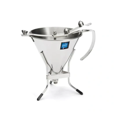 Imagen de De Buyer, EMBUDO AUTOMATICO, TODO INOX, 3 CAUDALES,1,5 L. CON SOPORTE Ø17,5 CM 1,5 L., 3354.12
