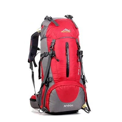 Imagen de MYMM Mochila de 50L, Ideal para Deportes al Aire Libre, Senderismo, Trekking, Camping Travel, Escalada. Bolso Impermeable del Alpinismo, Daypacks Que suben Recorrido(Rojo)