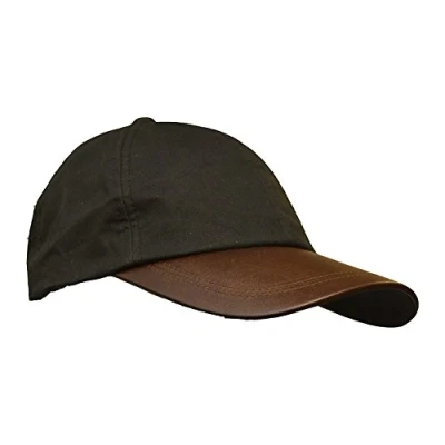 Imagen de Walker and Hawkes Brunswick Gorra de béisbol Unisex Hecha algodón Encerado con Visera Cuero Negro Talla única