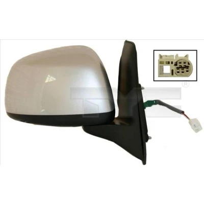 Imagen de Espejo retrovisor Tyc 335 0023 derecha imprimado para ajuste elect. espejo, convexo, calefactable SUZUKI: SX4 I Hatchback