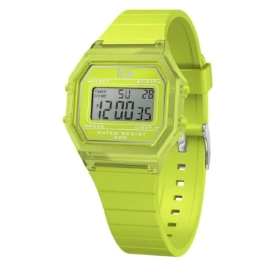Imagen de Ice Watch Retro Clear Small Reloj digital para niños, Talla: One Size, Green