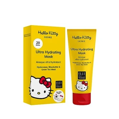 Imagen de GESKE x Hello Kitty Mascarilla ultra hidratante Aplicar con Sonic Warm and Cool Mask para el cuidado de la piel Mascarillas mujer y hombre Fórmula vegana