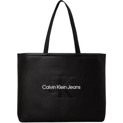 Imagen de Calvin Klein Jeans Sculpted SLIM TOTE MONO Bolso shopping, Mujer, Talla: One Size, Black/neutral