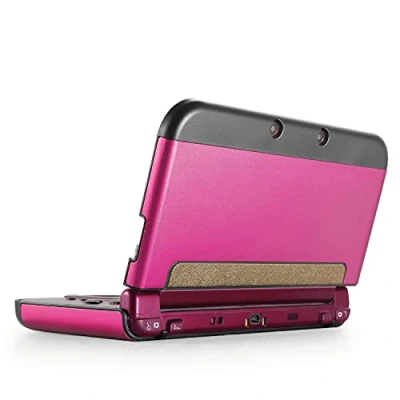 Imagen de TNP Funda Protectora para New Nintendo 3DS XL LL 2015, Carcasa de Aluminio y plástico LL, protección del Riesgo arañazos, Pantalla, Color Rosa