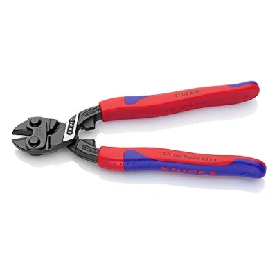Imagen de Knipex CoBolt® XL Cortabulones compacto negro atramentado, recubiertos de plástico 250 mm (cartulina autoservicio/blíster) 71 31 SB