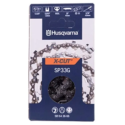 Imagen de Cadena de sierra X Cut Husqvarna 0.325, 0.04 pulgadas, 66DL 16 se adapta a sierras 340,345,350,440, 445, 450