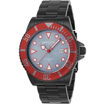 Imagen de Invicta Pro Diver, Reloj de cuarzo para hombre acero inoxidable, 44 mm, Negro / Rojo