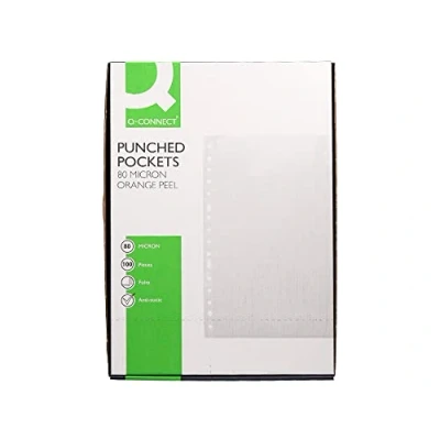 Imagen de Q Connect Funda multitaladro folio 80 mc piel de naranja (100 unidades)