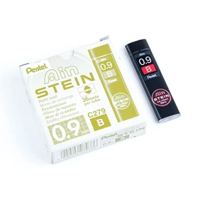 Imagen de Pentel C279 BO Ain minas finas de grafito B, grosor la línea 0,9 mm, 36 por estuche