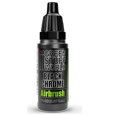 Imagen de Green Stuff World Pintura cromada negra para modelos y miniaturas, aerógrafo 2577