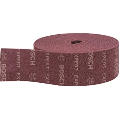 Imagen de Bosch Professional 1x Rollo de vellón Expert N880 para Láminas acero, Anchura 115 mm, Longitud 10 m, accesorios Lijado manual