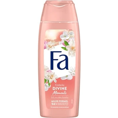Imagen de FA Gel de ducha Divine Moments (1 x 250 ml) 95% ingredientes origen natural, envía tus sentidos a un maravilloso viaje y disfruta del aroma aterciopelado camelias salvajes