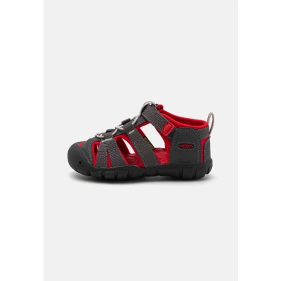 Imagen de Keen Seacamp II TOTS Unisex Sandalias de senderismo para niños, Talla: 19, Grey Tela