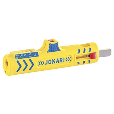 Imagen de Jokari Secura Super Stripper nº 15 (herramienta pelacables, cuchillas afiladas, para cables ignífugos Ø 8 13 mm)