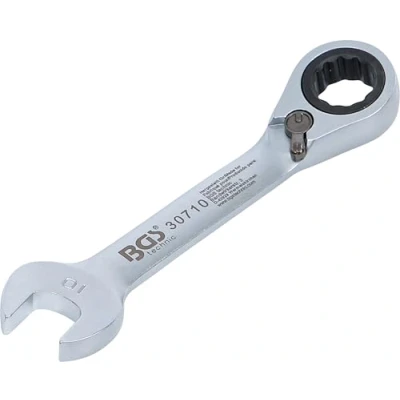 Imagen de BGS 30710 Llave combinada corta con carraca reversible 10 mm