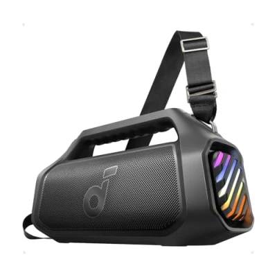 Imagen de Soundcore Boom 2 Plus Altavoz Bluetooth Potente, 140 W con 2+2 Canales Estéreo, BassUp 2.0, Carga Rápida de 30 W, 20 h Autonomía, IPX7, Flotante, Luces RGB, USB C, EQ Personalizado, 5.3