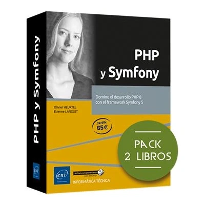 Imagen de PHP y Symfony Pack de 2 libros: Domine el desarrollo 8 con framework 5