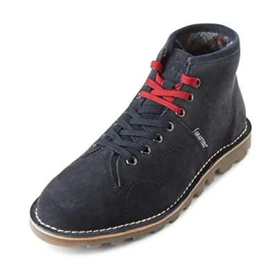 Imagen de Grafters Botas de cuero originales los años 60 para hombre, Navy, 42 2/3 EU