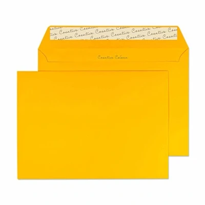 Imagen de Design Range Vibrant 304 Sobre C5 con solapa autoadhesiva (120 g/m², 500 unidades), color amarillo