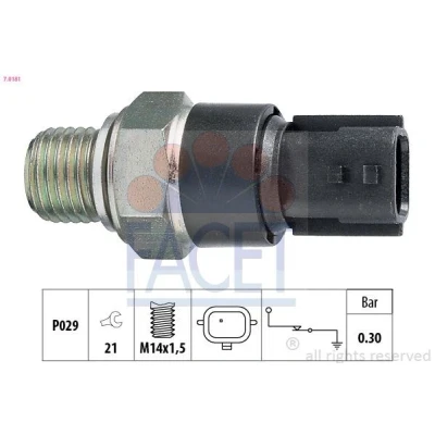 Imagen de FACET 7.0181 Sensor de Presión Aceite M14x1,5 Made in Italy OE Equivalent RENAULT: CLIO 2, MEGANE 2 Stufenheck, Kombi