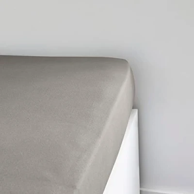 Imagen de TODAY Essential Sábana Bajera de 90 x 190 cm, 1 Persona Jersey 100% algodón Liso