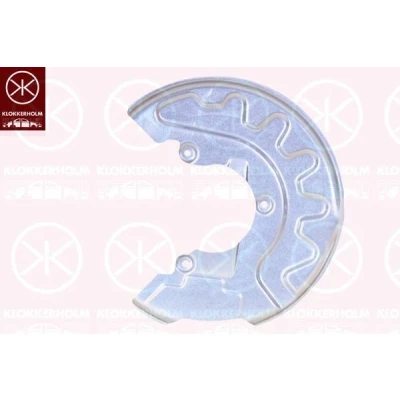 Imagen de KLOKKERHOLM 7516375 Chapa Protectora de Disco Freno Eje delantero, izquierda VOLKSWAGEN: Polo V Hatchback, SEAT: Ibiza 4 Sportcoupe