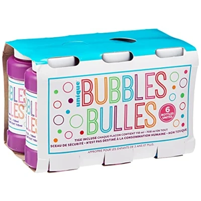 Imagen de Unique Party Bolsa de 6 burbujas fiesta (97061) , color/modelo surtido