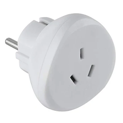 Imagen de Electraline 770060 Adaptador de Viaje Australia/Cina a tus enchufes Francia/Europa, blanco