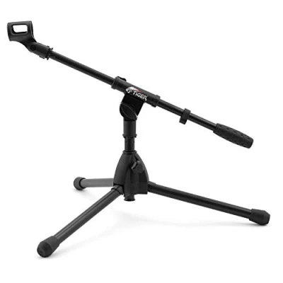 Imagen de Tiger MCA49 BK Soporte de Sobremesa Micrófono, Bombo, Micrófono Guitarra Para Cabina, Base trípode