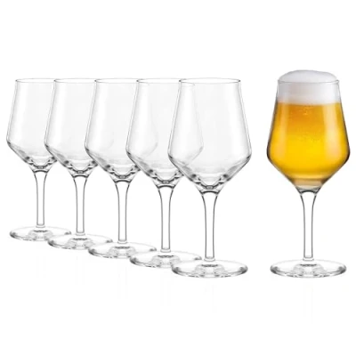 Imagen de Stölzle Lausitz Juego de 6 vasos cerveza artesanal, 0,4 l, 430 ml, muy funcionales, aptos para lavavajillas
