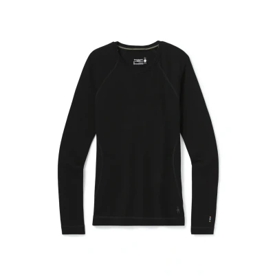 Imagen de Smartwool Classic Thermal Merino BASE Layer CREW Camiseta de manga larga, Mujer, Talla: Medium, Black