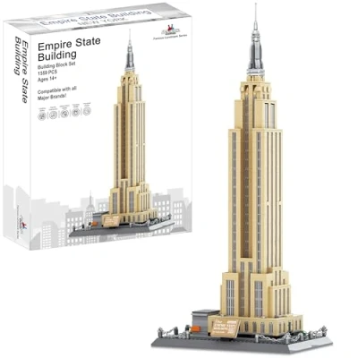 Imagen de Apostrophe Games Empire State Building Juego de Bloques construcción 1559 Piezas
