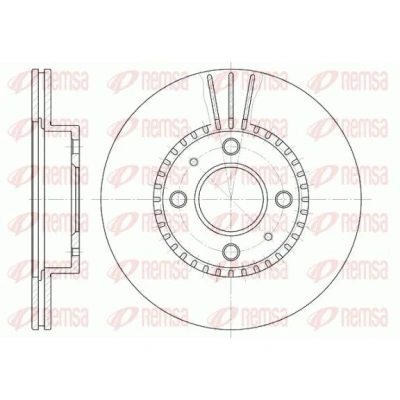 Imagen de REMSA 6430.10 Disco de freno Eje delantero 247, 247 18 4 ventilado NISSAN: ALMERA 1, 1 Hatchback