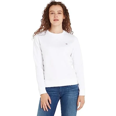 Imagen de Tommy Jeans Regular C NECK Sudadera, Mujer, Talla: Small, White