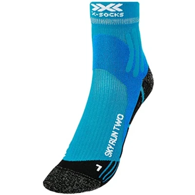 Imagen de X SOCKS Sky Run Two Socks, Unisex Adulto, Teal Blue/Opal Black, 39 41