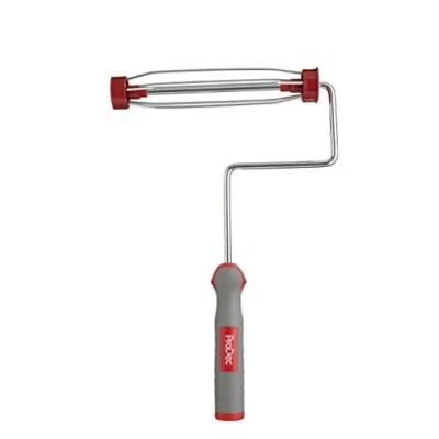 Imagen de ProDec PRFR009 Marco de rodillo pintura profesional con mango agarre suave y ajuste tornillo para poste extensión, jaula 5 cables 9 x 1.5 pulgadas
