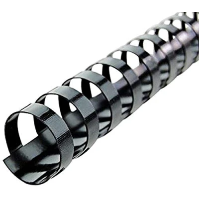 Imagen de GBC Canutillo Pack de 100 accesorios CombBind A5 plástico para encuadernado, 8mm, color negro