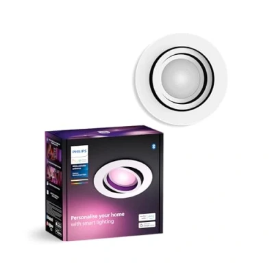 Imagen de Philips Hue foco empotrable LED Centura, blanco, Ø 9 cm, CCT, RGB