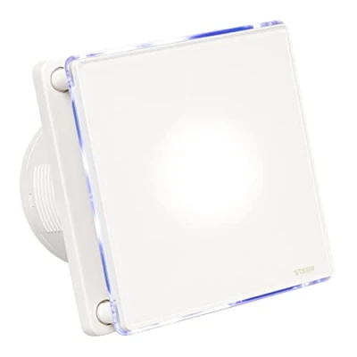Imagen de STERR Blanco Extractor De Baño 100 mm con LED Ventilador silencioso Aire Para Baños 100mm