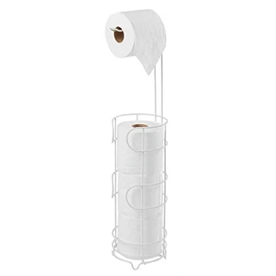 Imagen de simplywire Portarrollos de pie con Espacio Almacenamiento Blanco
