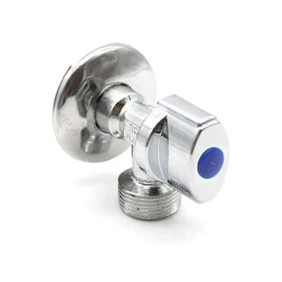Imagen de DOJA Barcelona Grifo Lavadora Tipo M 1/2&quot; x 3/4&quot; Llave Escuadra Laton Cromado Salida Agua Universal Valvula de Paso Lavadora, Cisterna, Lavabo