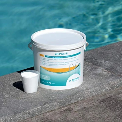 Imagen de Bayrol pH Plus 12 kg Granulado para Piscina Elevador de rápido del Contiene Vaso dosificador Pool Aumentar el Valor en la