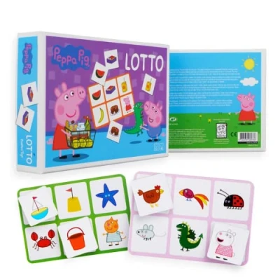 Imagen de Barbo Toys Peppa Pig Lotto Juego para niños a Partir de 3 años lotería con 42 cartones Juegos educativos Infantiles Juguete Oficial