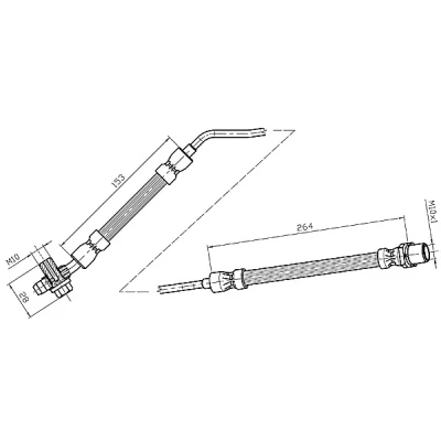 Imagen de METZGER 4116216 Latiguillos de Freno 153, 264 BMW: X5