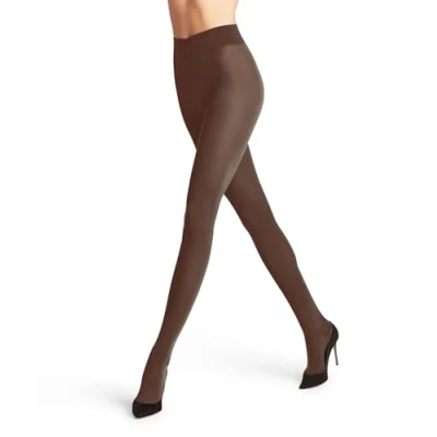Imagen de Falke Softmerino W TI lana algodón unicolor 1 pieza, Pantimedias Mujer, Marrón (Cinnamon 5186), 38 40
