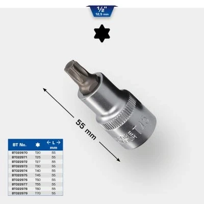 Imagen de KS TOOLS BT022978 Piezas insertables de llave cubo T60 Torx