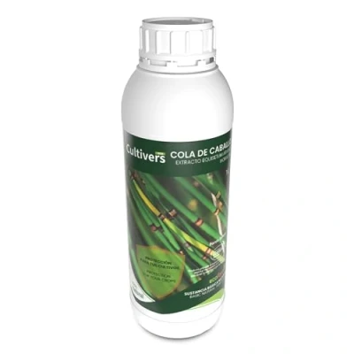 Imagen de CULTIVERS Cola de Caballo 1 L. Súper Concentrado. Bioestimulante Natural Preventivo y Curativo. Acción Fungicida Sustancia Básica Refuerza el Mecanismo Defensa Las Plantas